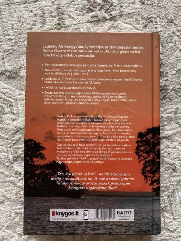 Ten, kur gieda vėžiai - Delia Owens, knyga 3