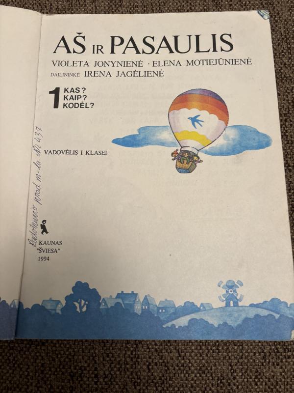 Aš ir pasaulis - Violeta Jonynienė, Elena  Motiejūnienė, knyga 3