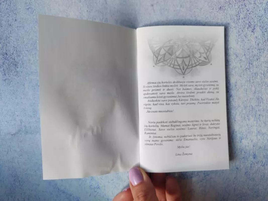 Afirmacijų kortelės - Žemyna, knyga 6