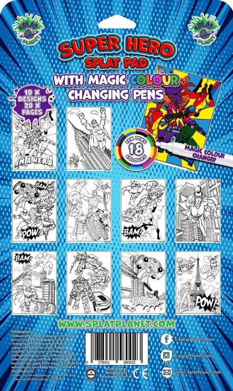 Magiška spalvinimo knygelė "Super herojai", 3+ - , stalo žaidimas 4