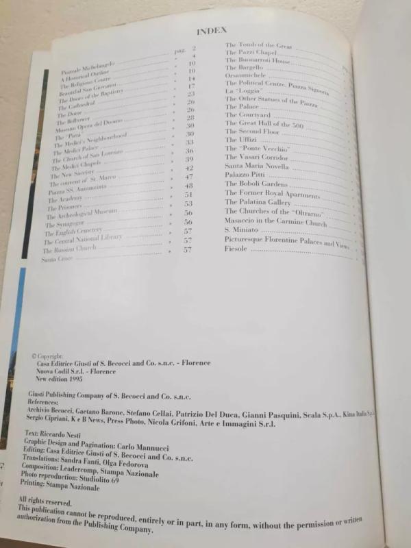 The cities of Art: Florence History Art Folklore - Riccardo Nesti, knyga 5