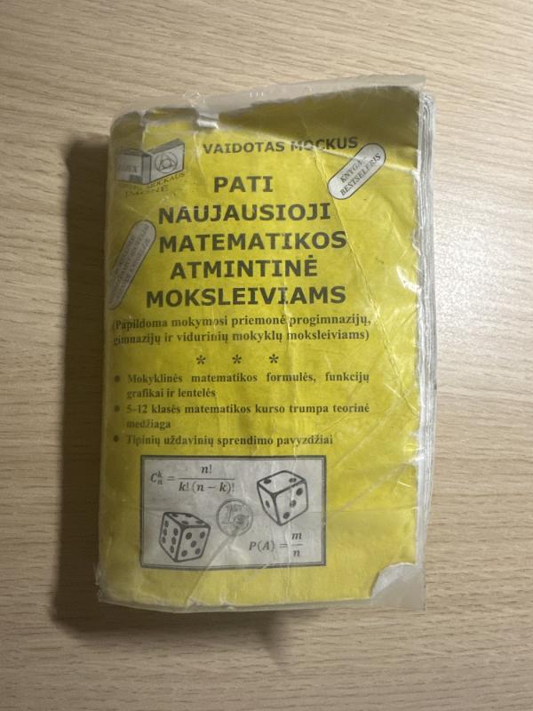 Pati naujausioji matematikos atmintinė moksleiviams - Vaidotas Mockus, knyga 2