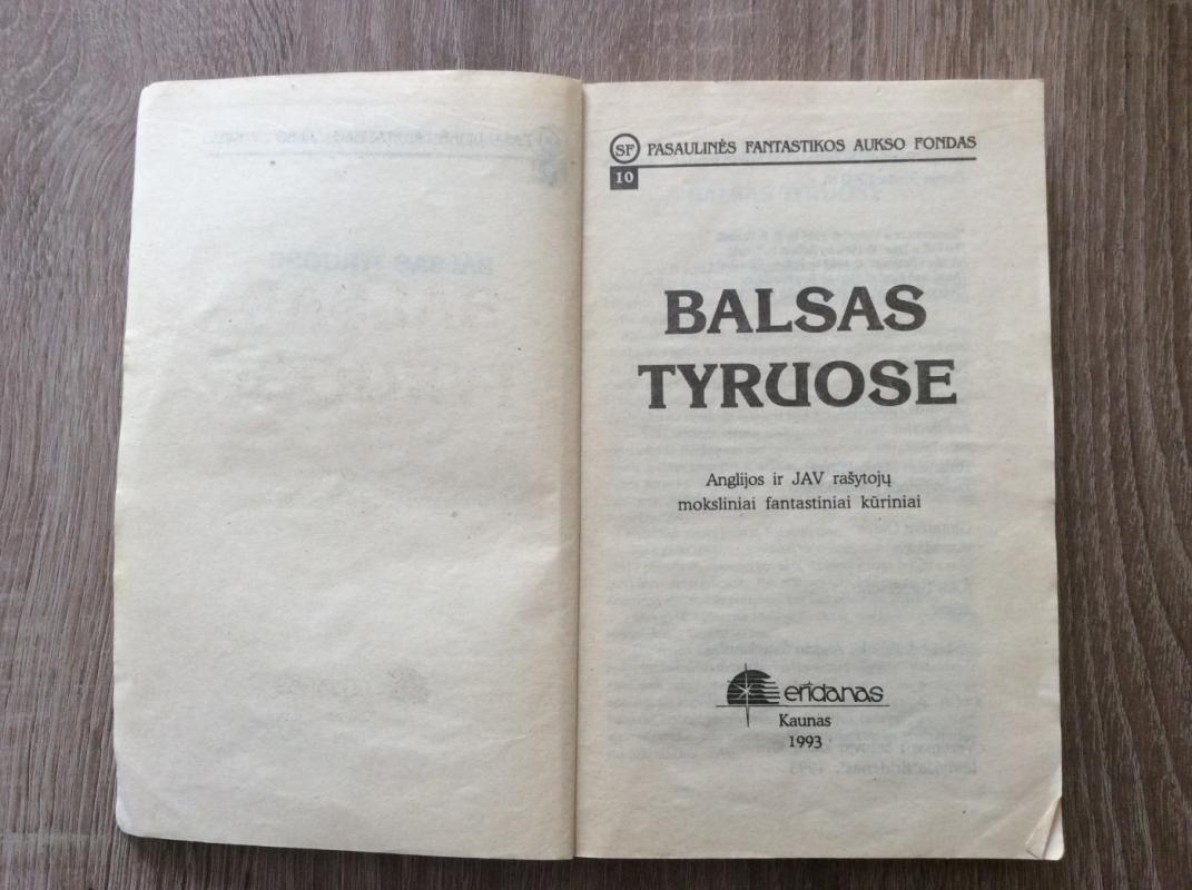 Balsas tyruose (Pasaulinės fantastikos aukso fondas Nr 10) - Autorių Kolektyvas, knyga 3