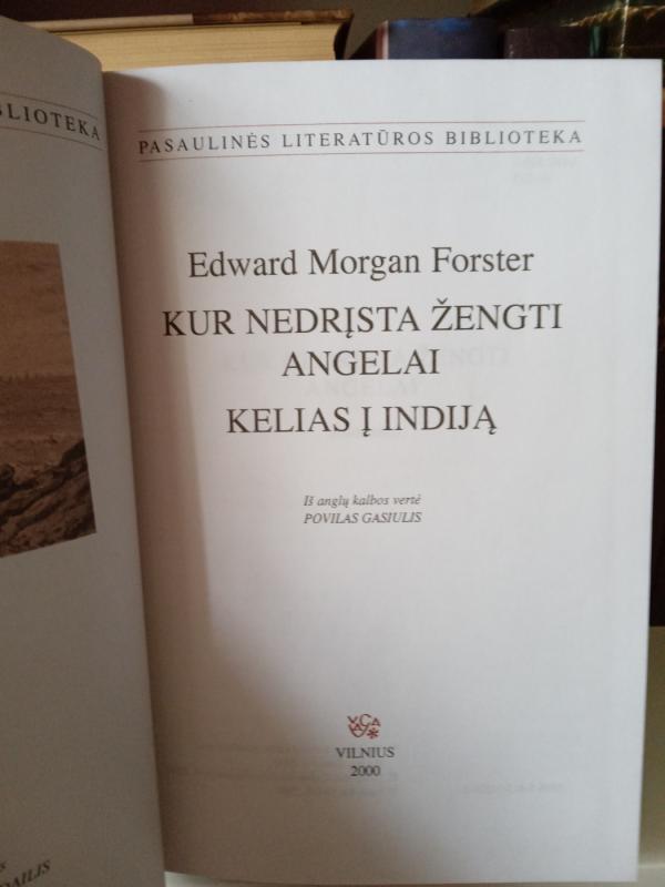 Kur nedrįsta žengti angelai. Kelias į Indiją - Edward Morgan Forster, knyga 4