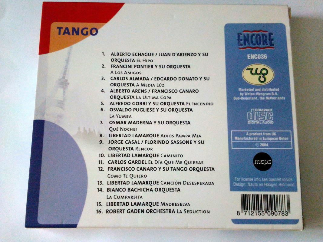 Tango - Encore, plokštelė 3