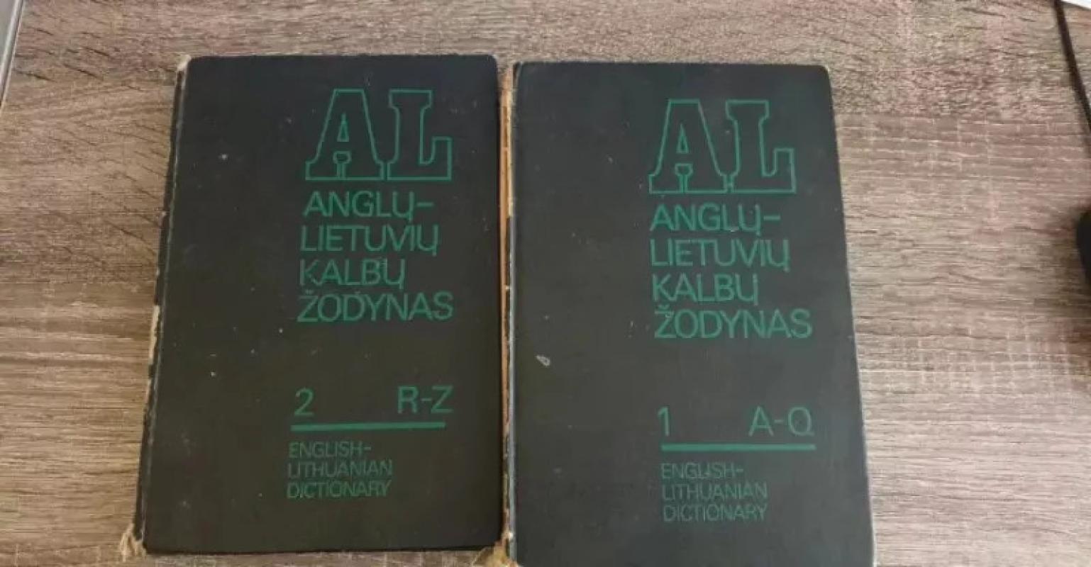 Anglų-lietuvių kalbų žodynas A-Q, R-Z (2 tomai) - A.Laučka, B.Piesarskas, S.Stasiulevičiūtė, knyga 2