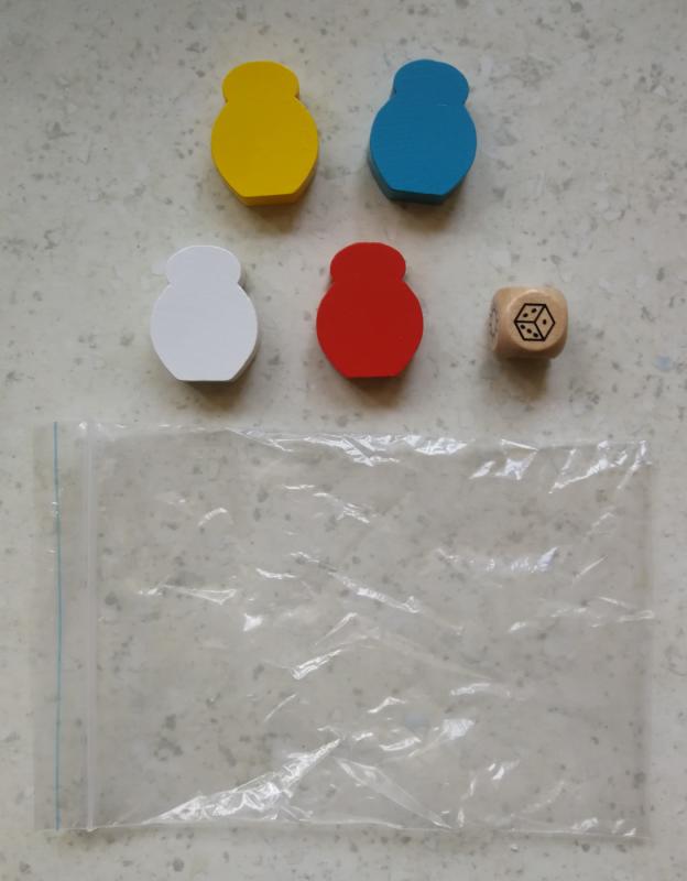 Medinių bičių rinkinys stalo žaidimui kūrimui / Wooden figures for creation of board game Honey Bees - , stalo žaidimas 3