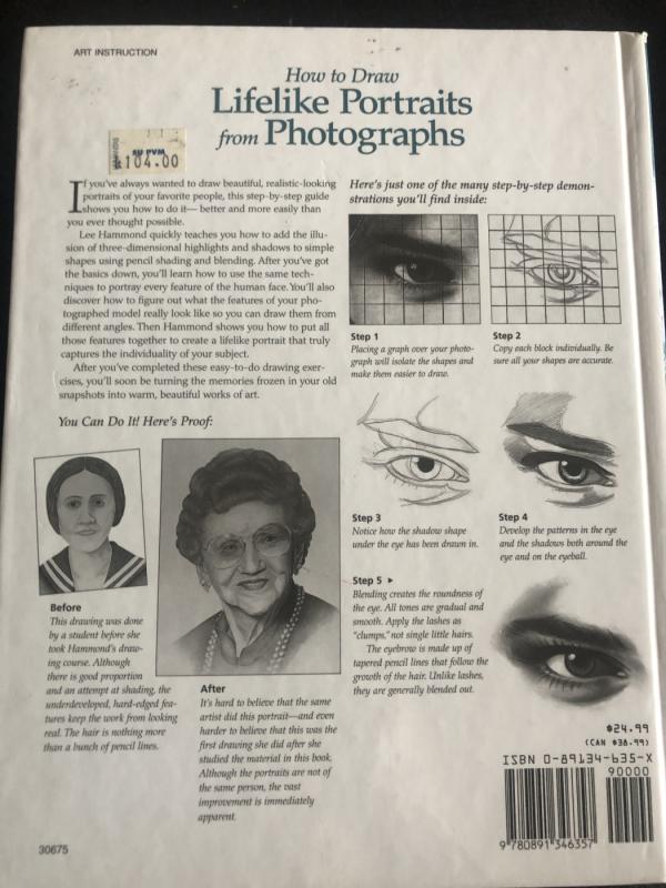 How To Draw Lifelike Portraits From Photographs - Lee Hammond, knyga 3
