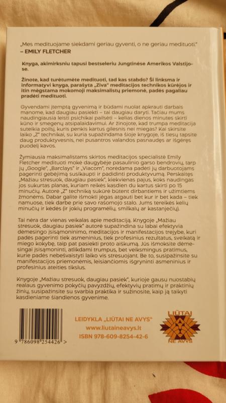 Mažiau stresuok, daugiau pasiek - Emily Fletcher, knyga 3