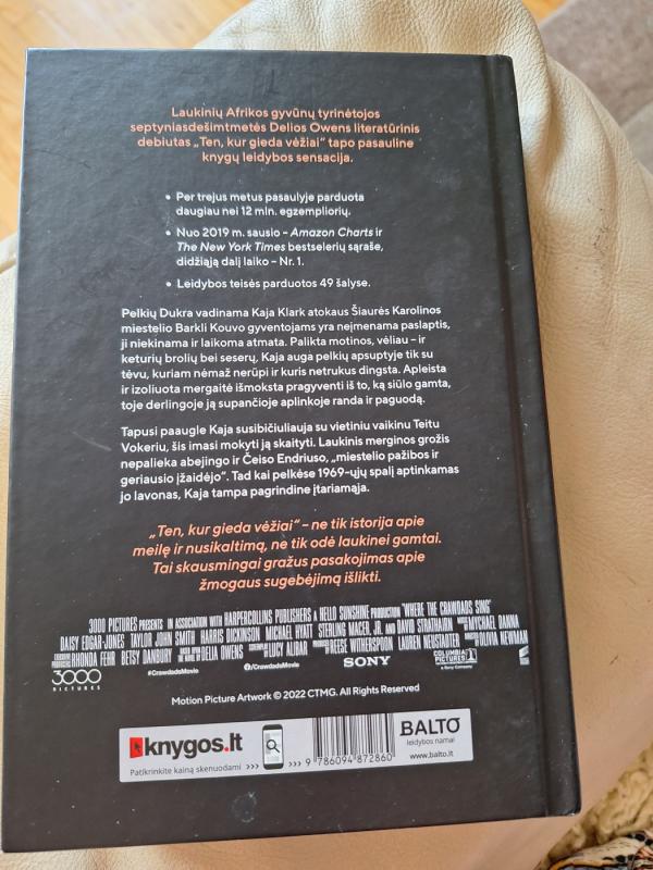 Ten, kur gieda vėžiai - Delia Owens, knyga 3