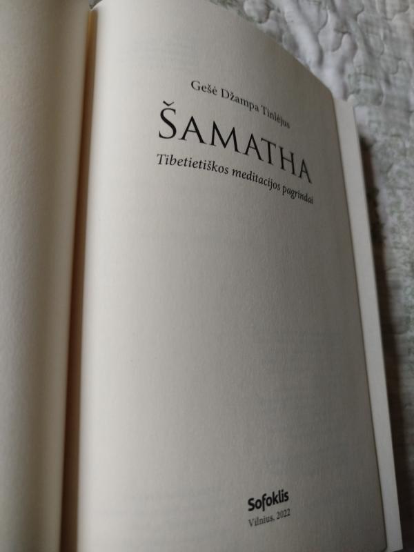 Šamatha: tibetietiškos meditacijos pagrindai - Gešė Džampa Tinlėjus, knyga 3