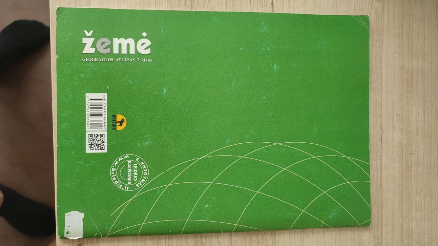 Žemė geografijos atlasas 7 kl. - Rytas Šalna, knyga 2