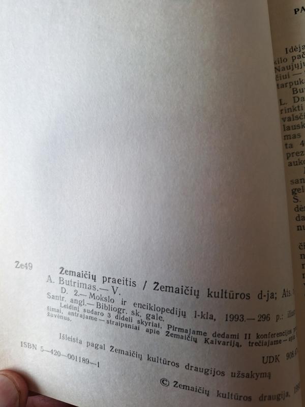 Žemaičių praeitis 2 knyga - Adomas Butrimas, knyga 4