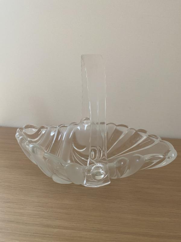 Stiklinė vazelė - krepšelis - , namai ir interjeras 3