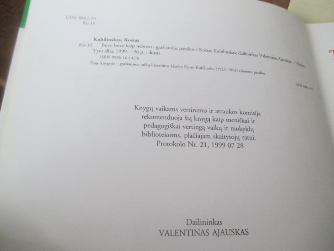 Buvo buvo, kaip nebuvo - Kostas Kubilinskas, knyga 6