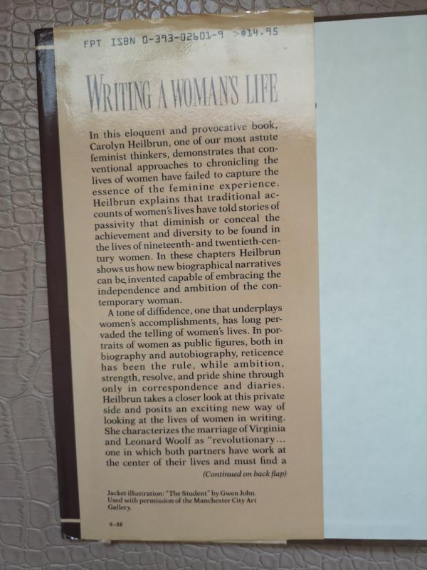 Writing A Woman's Life - C. G. Heilbrun, knyga 5