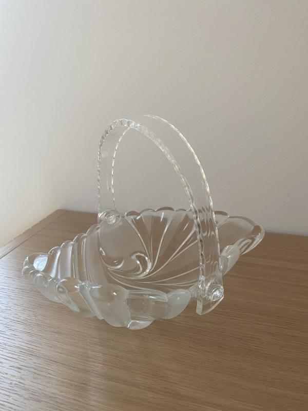 Stiklinė vazelė - krepšelis - , namai ir interjeras 4