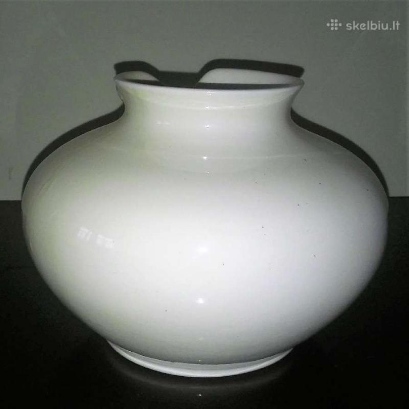 Balta keramikinė didelė vaza - , namai ir interjeras 5