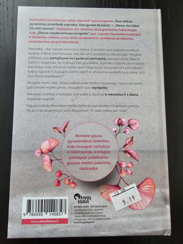 kupidonas kartoniniais sparnais - Raphaëlle Giordano, knyga 3