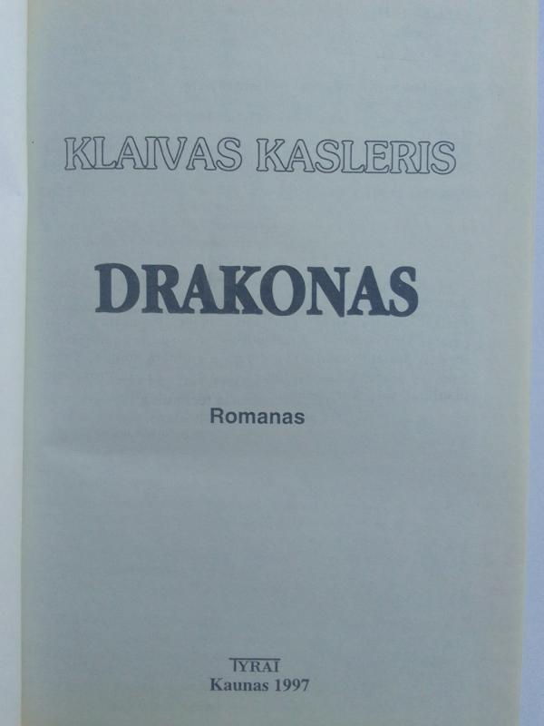 Drakonas - Klaivas Kasleris, knyga 3