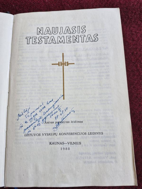 NAUJASIS TESTAMENTAS - Kun. Vaclovas Aliulis, knyga 3