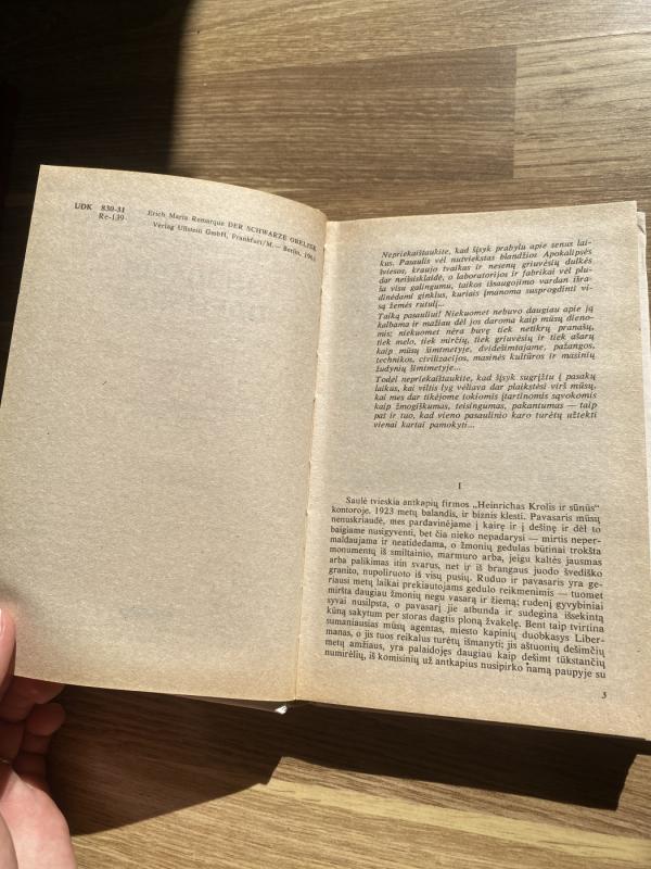 Juodasis Obeliskas - Erichas Marija, knyga 3