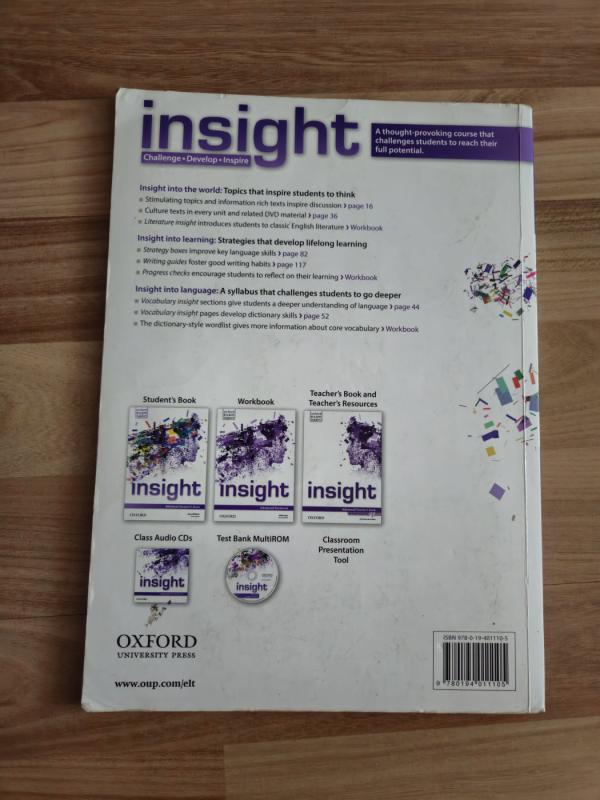 Insight advanced students book - Jayne Wildman, knyga 3