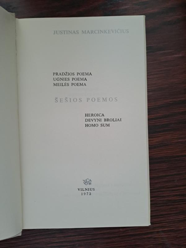 Šešios poemos - Justinas Marcinkevičius, knyga 3