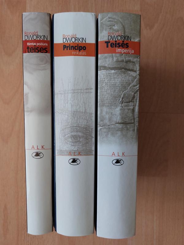 Ronald Dworkin knygų serija: 1. Rimtas požiūris į teises. 2. Teisės imperija. 3. Principo reikalas - dworkin, knyga 3