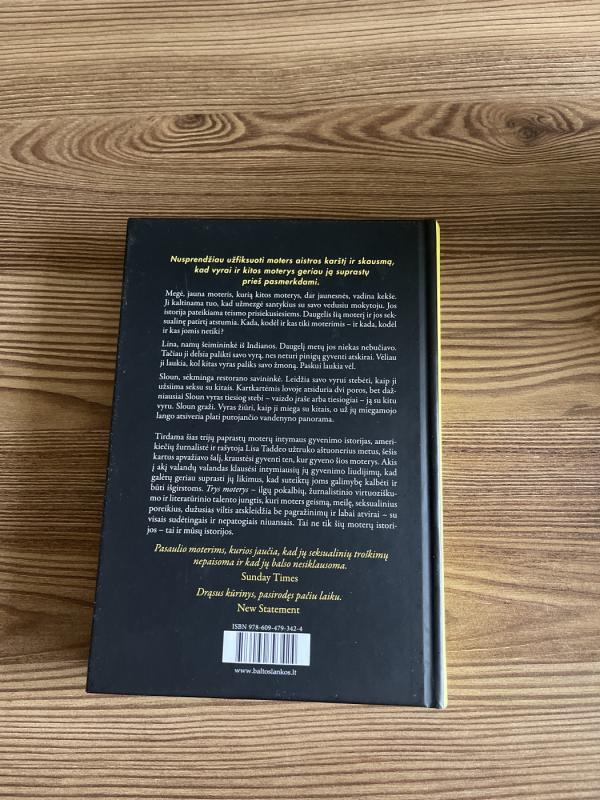 Trys moterys - Lisa Taddeo, knyga 3