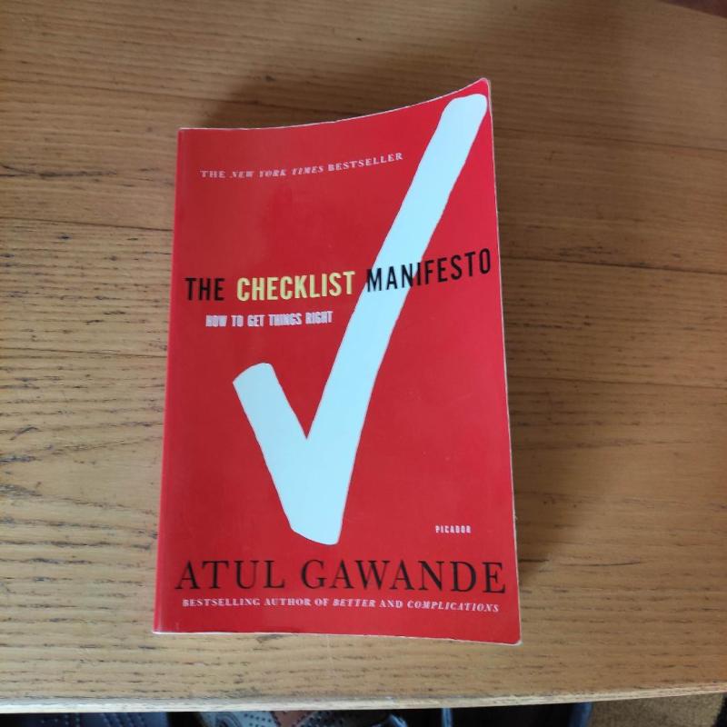 The Checklist Manifesto - Atul Gawande, knyga