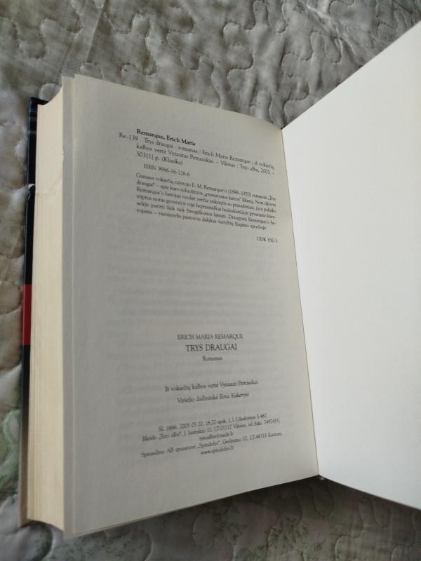 Trys draugai - Erich Maria Remarque, knyga 4