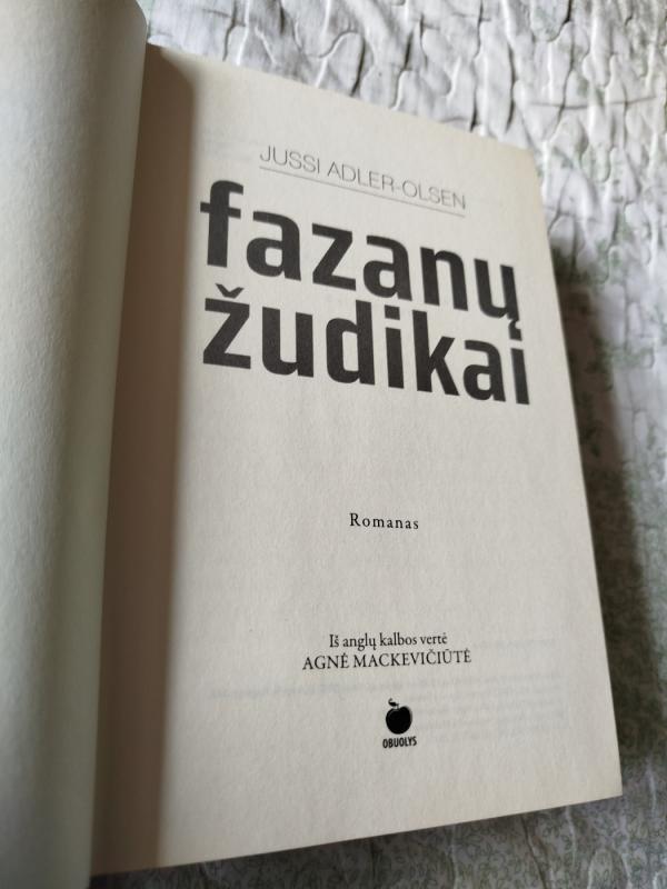 Fazanų žudikai - Adler-Olsen Jussi, knyga 3
