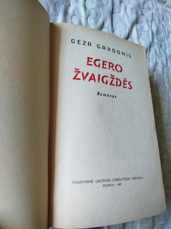 Egero žvaigždės - Geza Gardonis, knyga 3