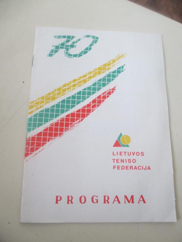 Lietuvos teniso jubiliejinio turnyro programa - Autorių kolektyas, knyga 3