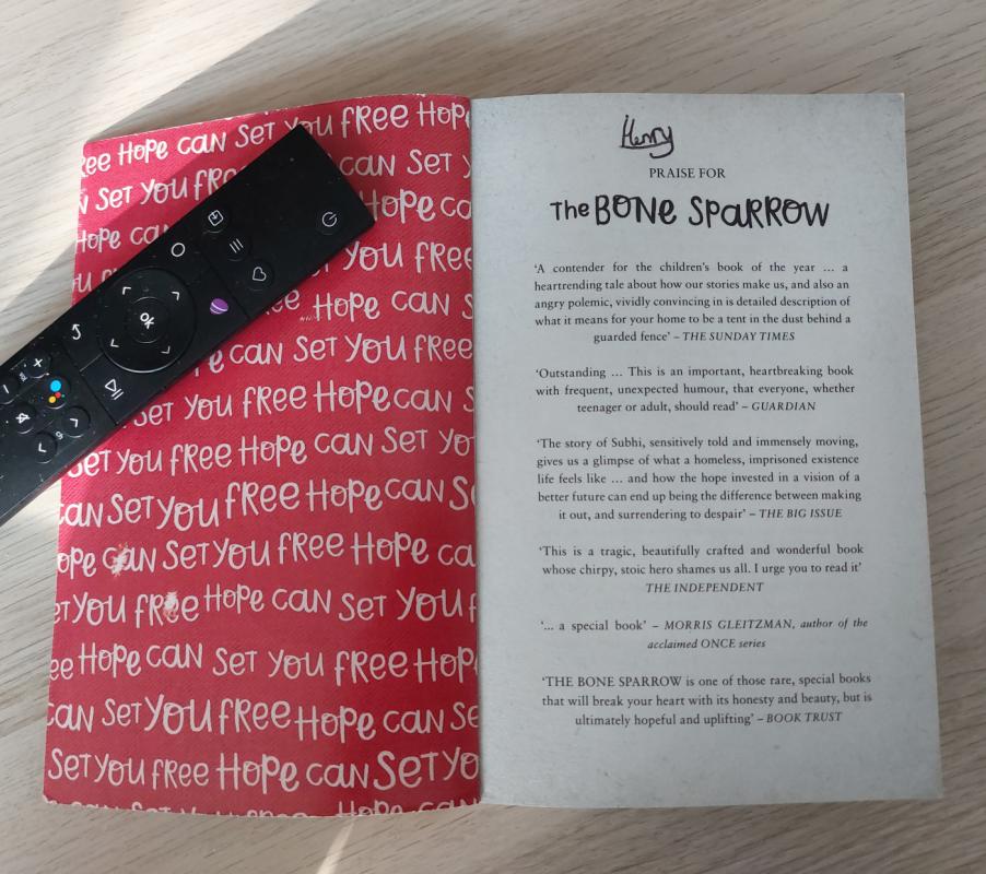 The bone Sparrow: Hope can set you free - Zana Fraillon, knyga 3