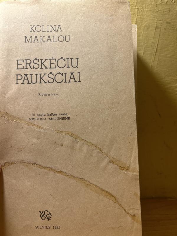 Erškėčių paukščiai - Colleen McCullough, knyga 3