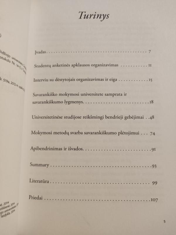 Studentų savarankiškumo skatinimas studijuojant universitete - Aušra Rutkienė, Ilona Tandzegolskienė, knyga 4