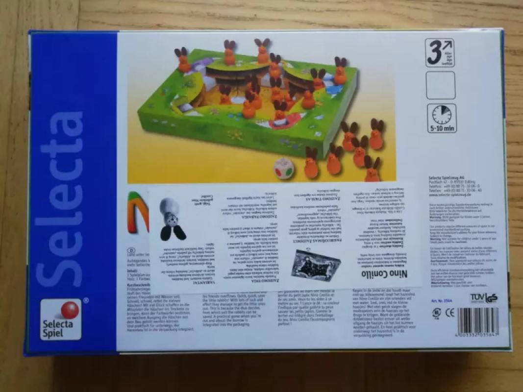 Stalo žaidimas Selecta "Nino Conillo. Kiškių namus apsėmė vanduo" / Board game Selecta Nino Conillo - , stalo žaidimas 3