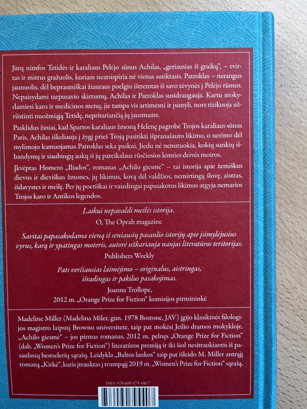Achilo giesmė - Madeline Miller, knyga 3