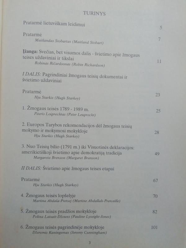 Švietimo apie žmogaus teises uždavinaiai - Autorių Kolektyvas, knyga 6