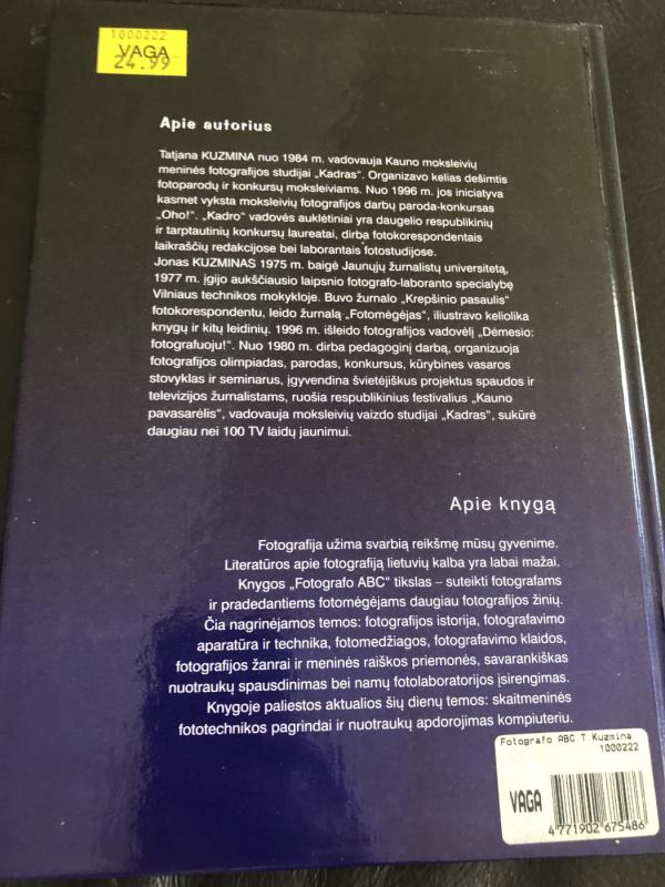 Fotografo ABC - Tatjana Kuzmina, Jonas  Kuzminas, knyga 3