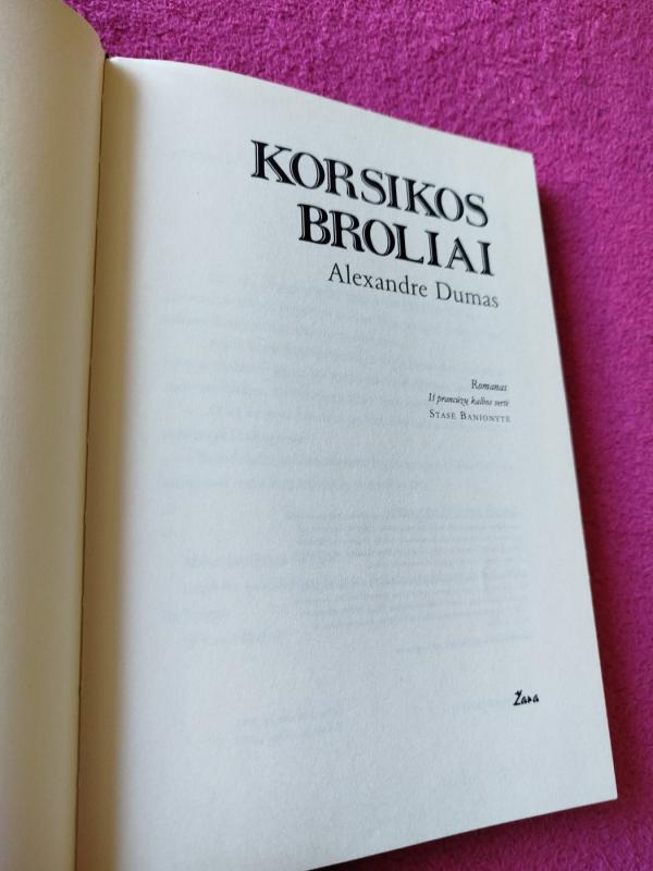 Korsikos broliai - Aleksandras Diuma, knyga 3