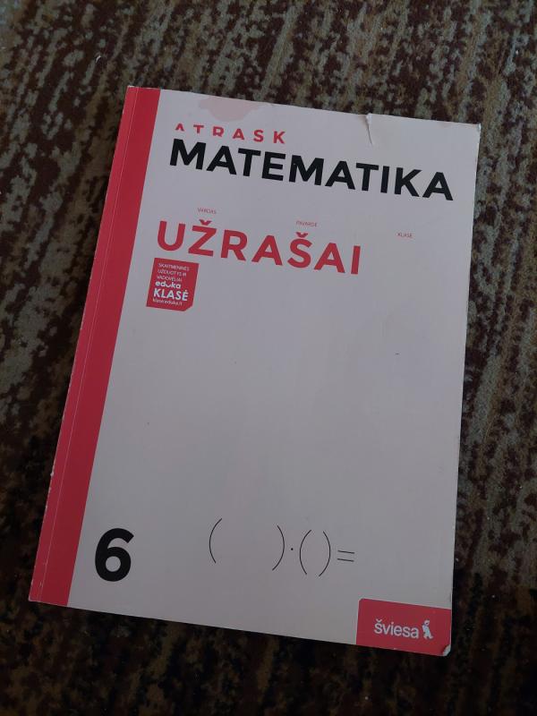 Matematika 6klasė - Algirdas Ališauskas, knyga 6