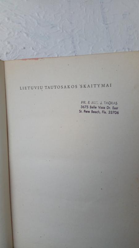 Lietuvių tautosakos skaitymai - J. Balys, knyga 3