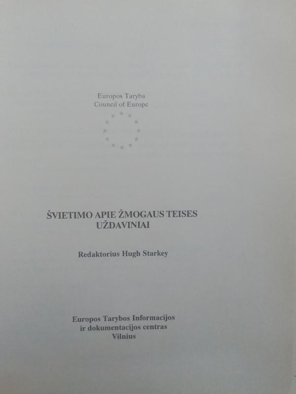 Švietimo apie žmogaus teises uždavinaiai - Autorių Kolektyvas, knyga 4