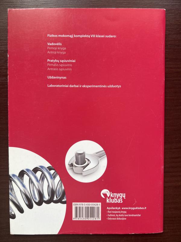 Fizika. Pratybos 8 klasei, 1-asis sąsiuvinis - Palmira Pečiuliauskienė, knyga 4