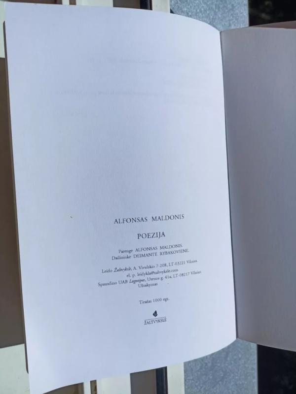 Poezija / Alfonsas Maldonis - Alfonsas Maldonis, knyga 4