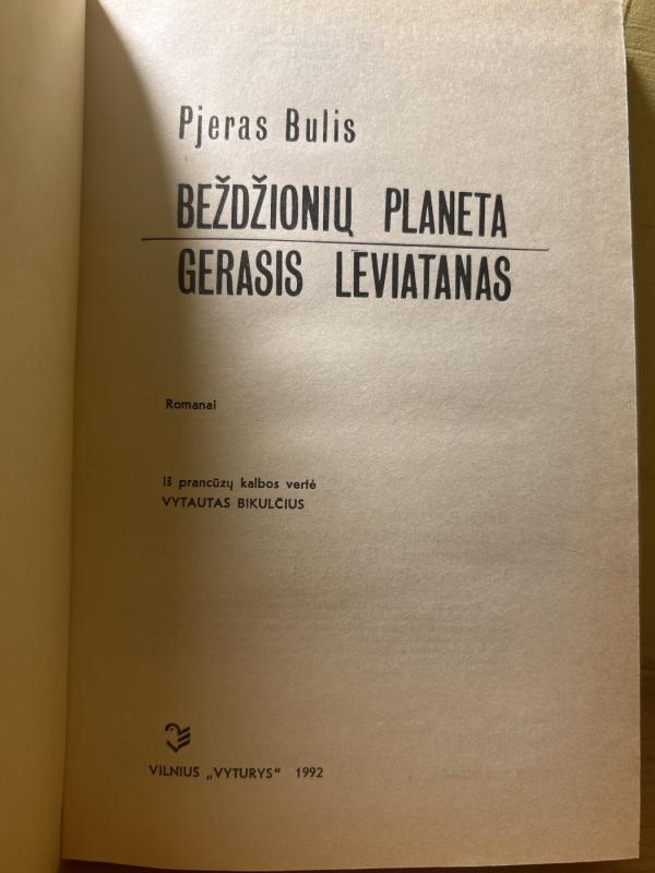 Beždžionių planeta. Gerasis Leviatanas - Pjeras Bulis, knyga 5