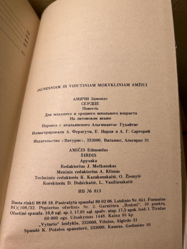 Širdis - Edmondo  de Amicis, knyga 5